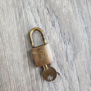 vintage Louis Vuitton lock and key